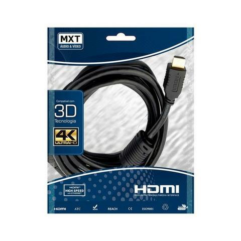 Cabo Hdmi 4K Ultra HD 3D - 5 e 10 Metros MXT Tv Dvr Gamer Entrega Gratis - Foto 2