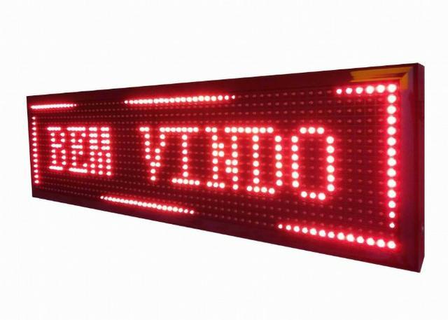 Letreiro Digital Painel de Led Azul ou Vermelho Luminoso 1,30 x 0,20m c/ Usb (Novo) - Foto 3