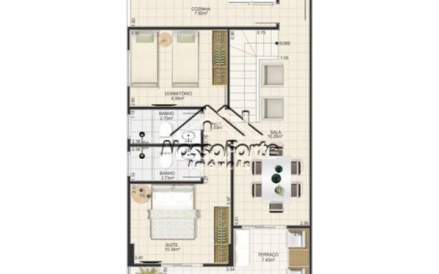 Apartamento no Caiçara em Praia Grande - Foto 8