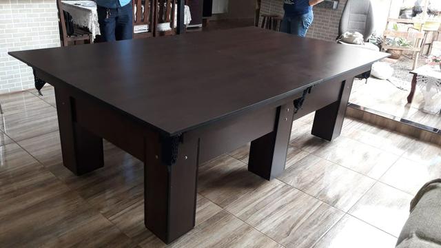 Mesa de Sinuca Tabaco 6 Pés Tecido Verde Modelo CTA6343 - Foto 3