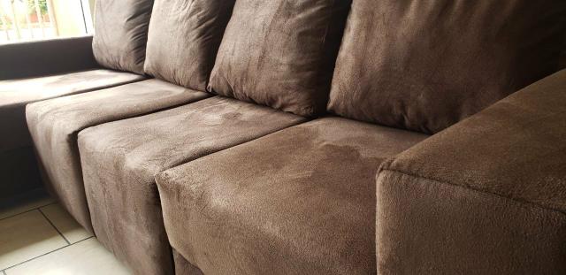 Sofá retrátil com chaise novíssimo!! (entrego e parcelo)