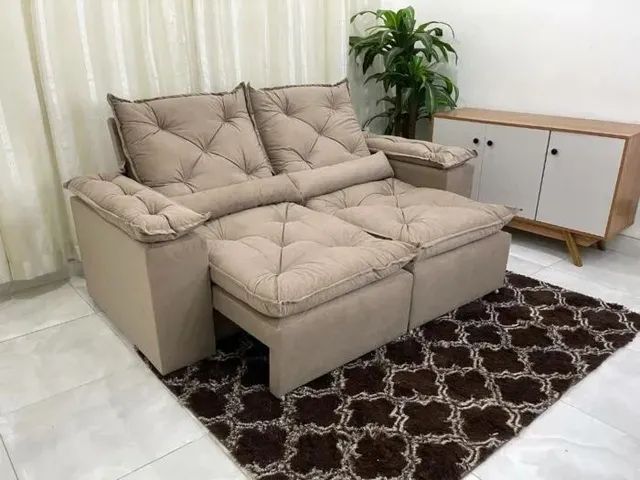 Sofá retrátil e reclinável 2 metros tunisia/Grécia provão  - Foto 2