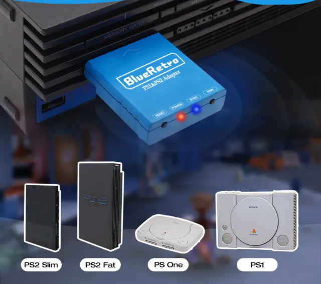 Blueretro Multijogador Adaptador Controladores Sem Fio Bluetooth