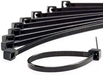 Kit 100 Abraçadeira Nylon 3.6x150 mm Preto lacrado  - Foto 6