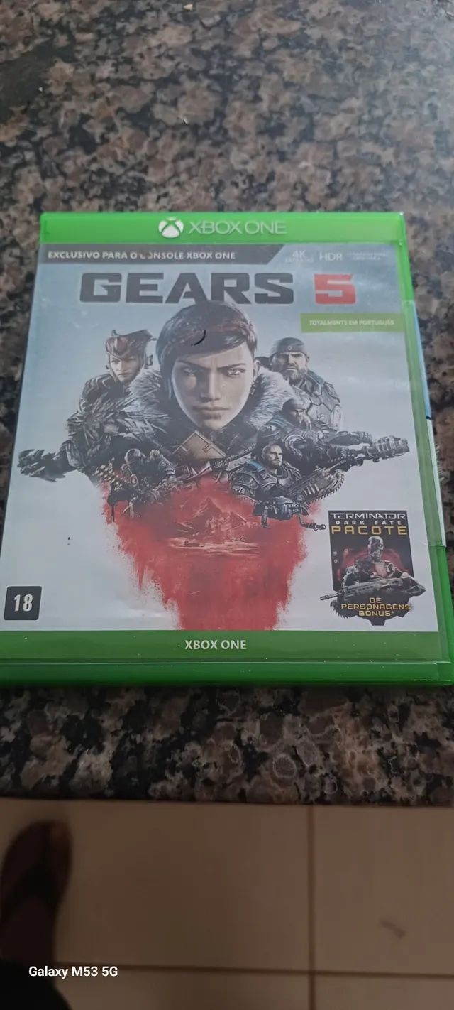 Jogo Portugues Gears Of War 5 Xbox One Mídia Física Lacrado em