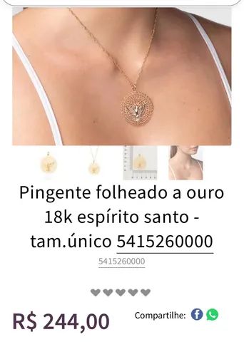 Pingente Espírito Santo Rommanel - Foto 2