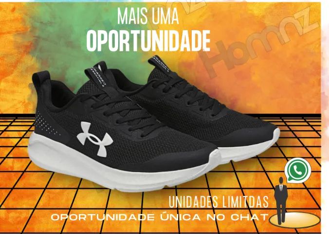 Tênis de Corrida Unissex Under Armour Charged Essential Moderno Todo Dia Confort - Foto 2