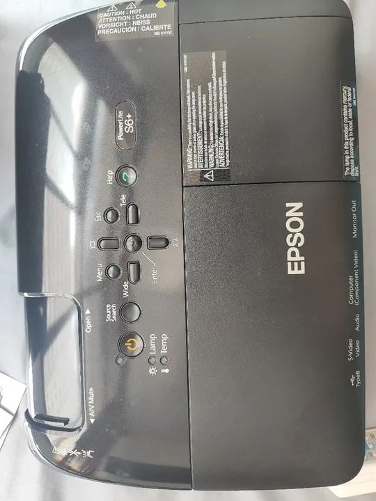 Projetor Epson Power lite S6+ em perfeito estado - Foto 3