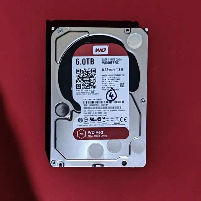 HD 3,5" 6TB WD RED WD60EFRX nasware