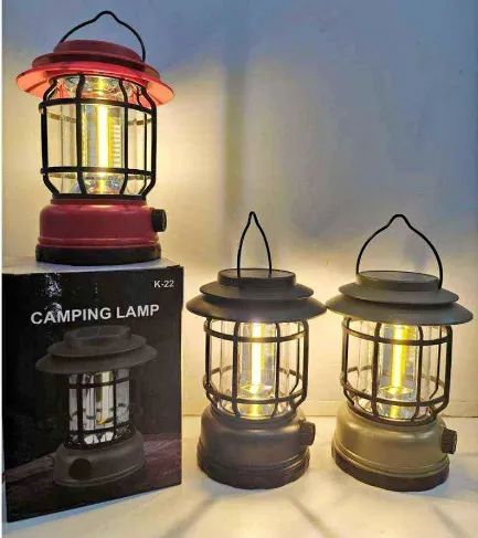 Lâmpada De Emergência Com LED Portátil Recarregável Lanterna Lampião Retrô Ajustável z784 - Foto 3