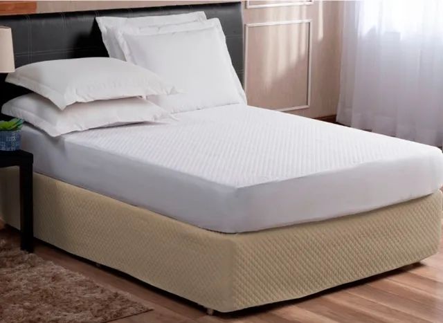 Saia Box Matelada Ultrassonica Casal Queen cor cinza ou preto - novo - R$ 55,00 - Foto 2