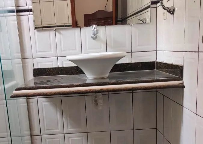 Bancada de banheiro completa acabamento premium