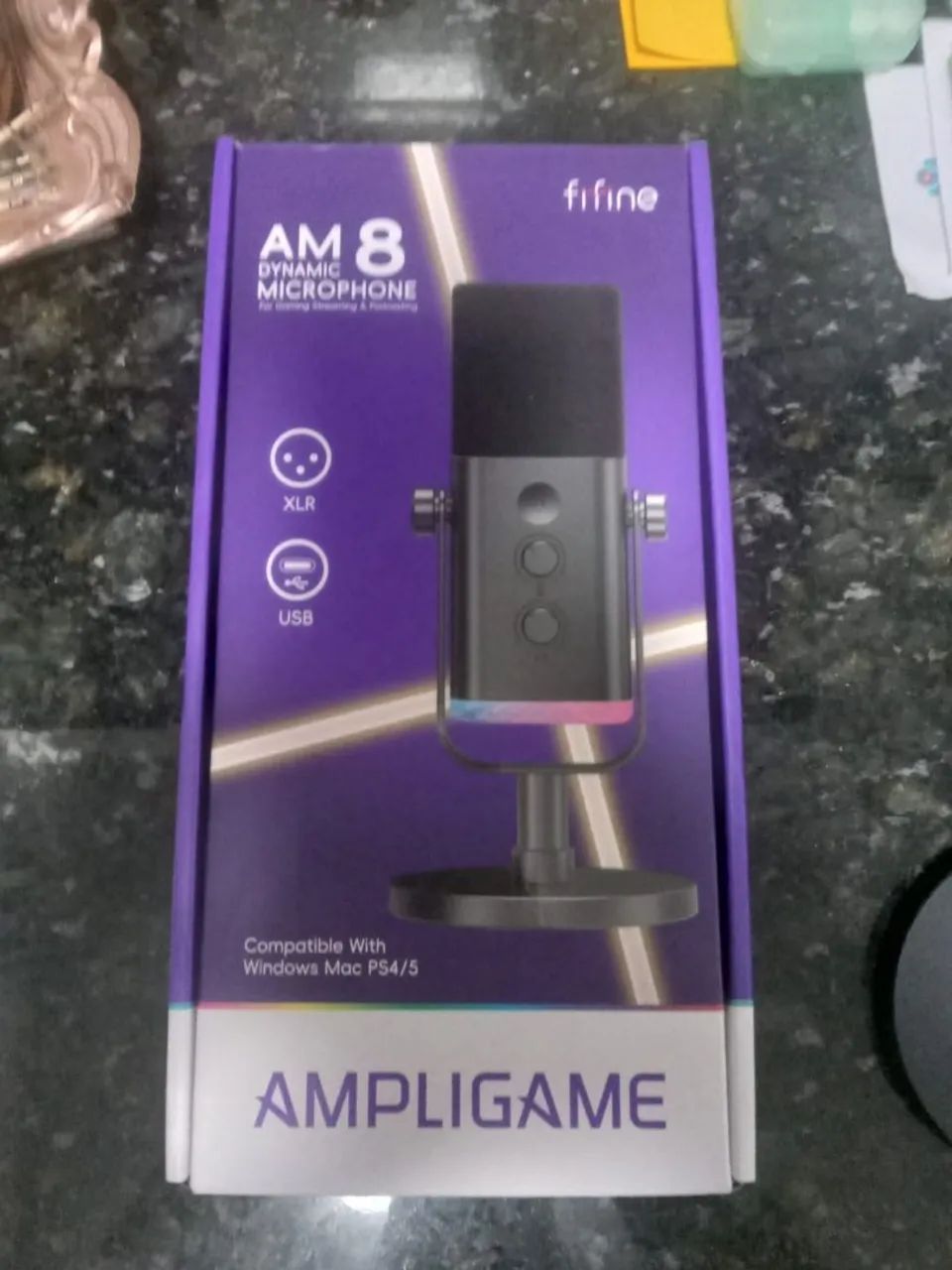 FIFINE Microfone dinâmico USB-XLR para gravação de podcast novo na CX 