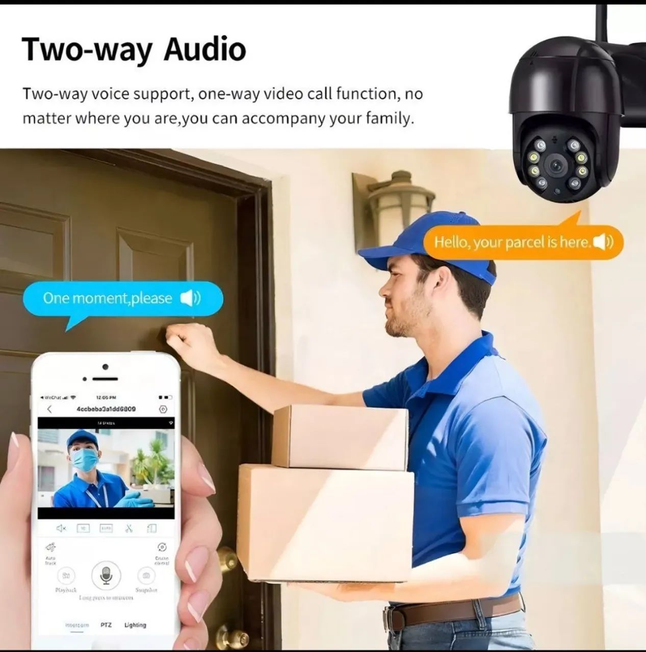 Câmera de Segurança Wi-Fi à prova d'água 360 graus - Foto 3