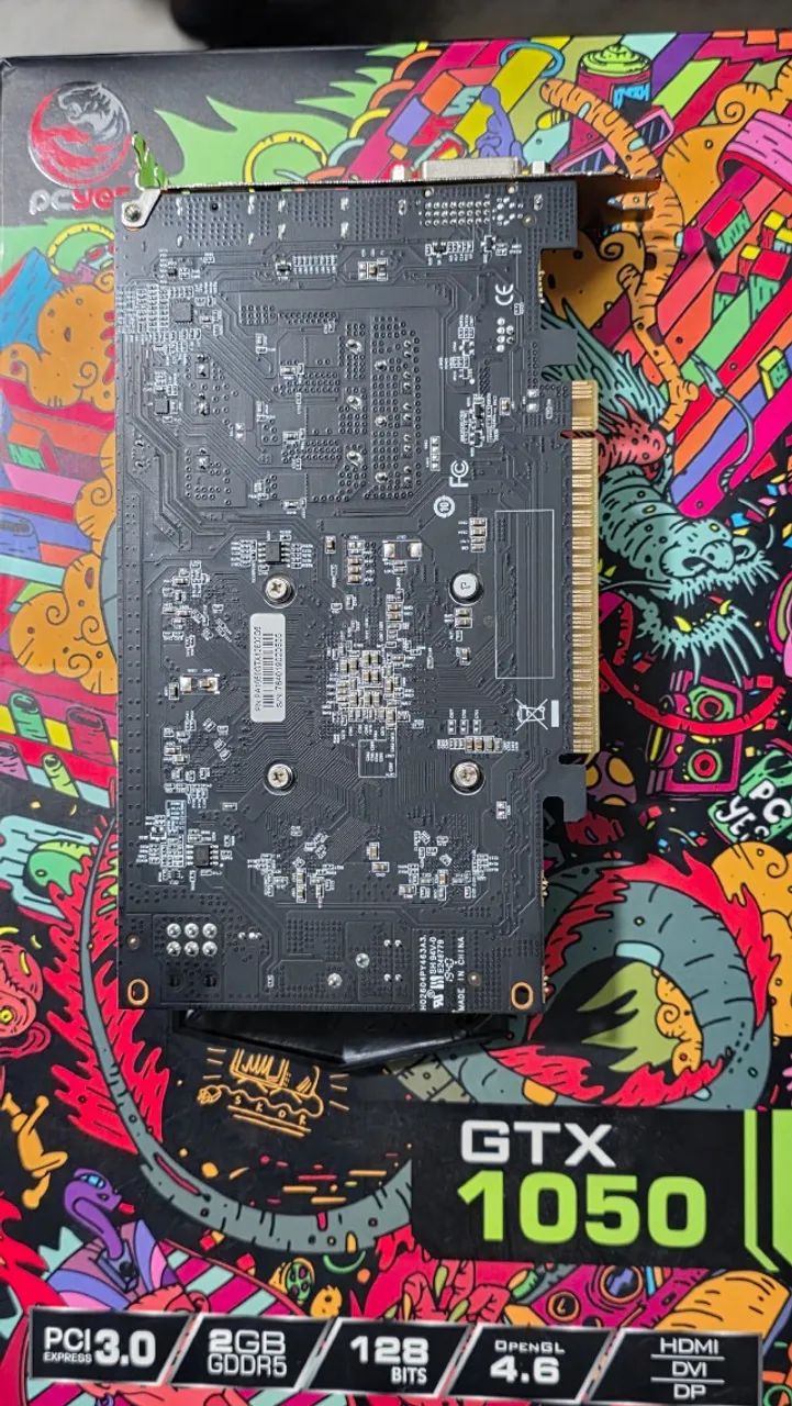 Placa de Video GTX 1050 PC Yes 2GB 128 Bits ( Semi-Nova Com Caixa ) - Foto 6