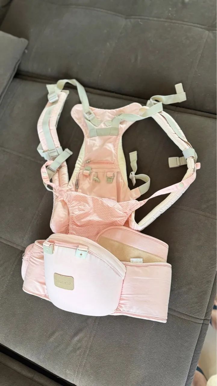 Canguru ergonômico rosa - Foto 2