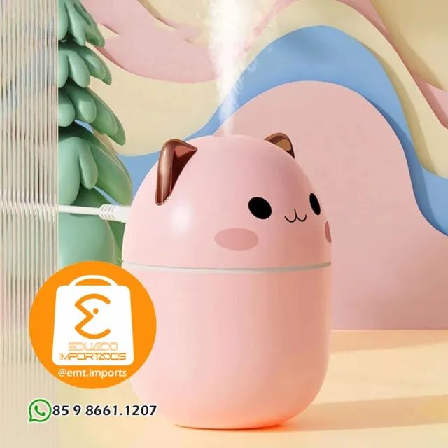 Mini Umidificador de Ar Gatinho 250ml LEY-1825 - Foto 3