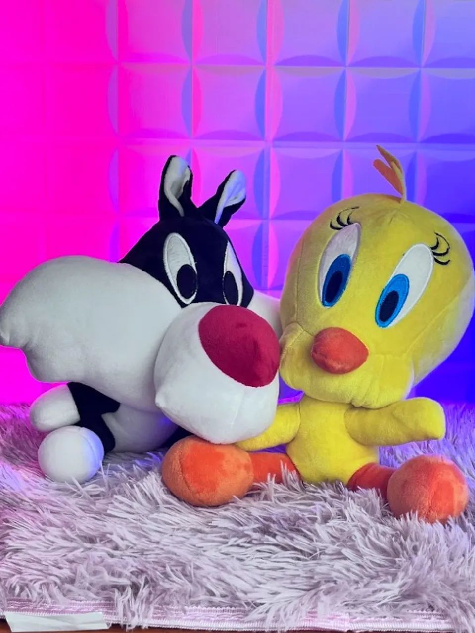 Pelúcia Frajola e Piupiu - 30cm