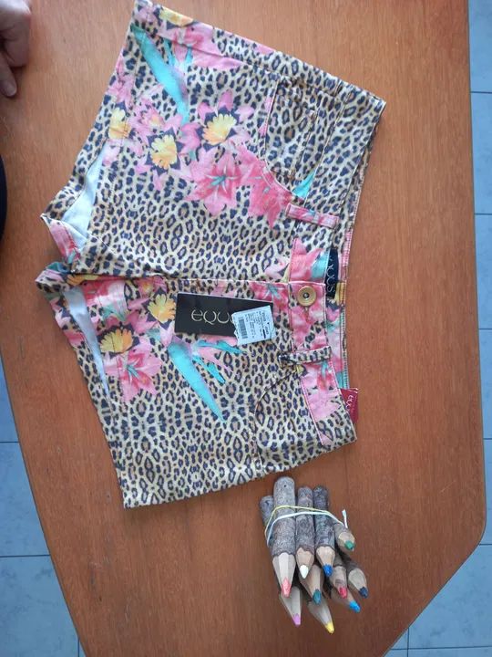 Shorts Jeans Floral Feminino - Foto 2