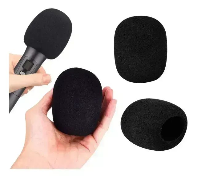 MICROFONE DINÂMICO SEM FIO DUPLO LEXSEN LM502M C/ ESPUMA E SUPORTE PARA MICROFONE - Foto 2