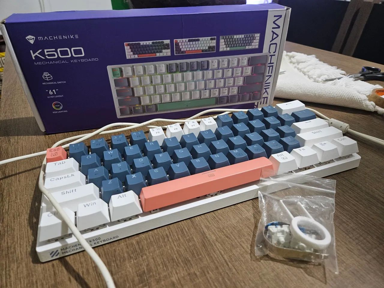 Teclado mecânico Machenike K500 B61
