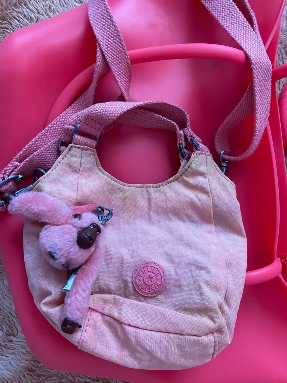 Bolsa Kipling Rosa Original