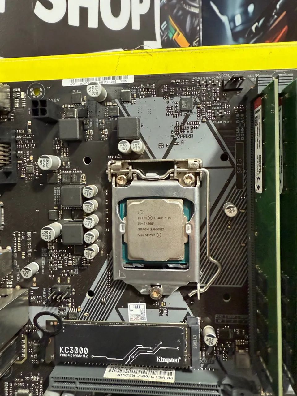 PLACA MAE ASUS PRIME H310M-E R2.0/BR PROCESSADOR I5 9400f 4.1 9 GEN 6 - Foto 2