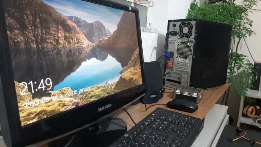 otimo PC  bom e barato  completo core 2 quad windous 10pró