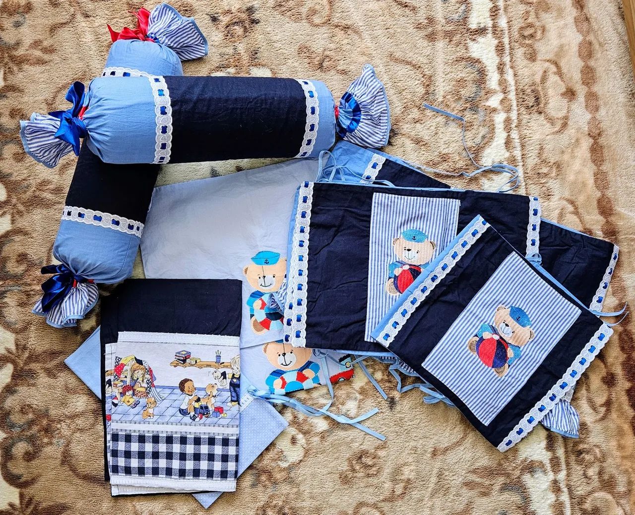 Kit Berço Marinheiro - Conforto e Encanto para o Bebê