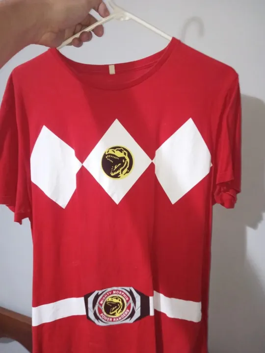 Camisa do Power Rangers Vermelho