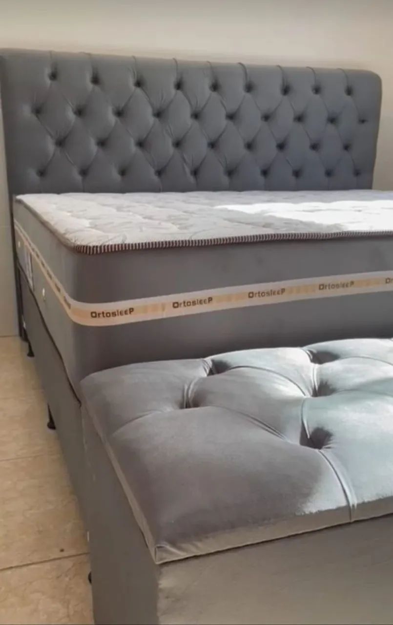 Cama super king grátis travesseiro lençol e fronha  - Foto 2