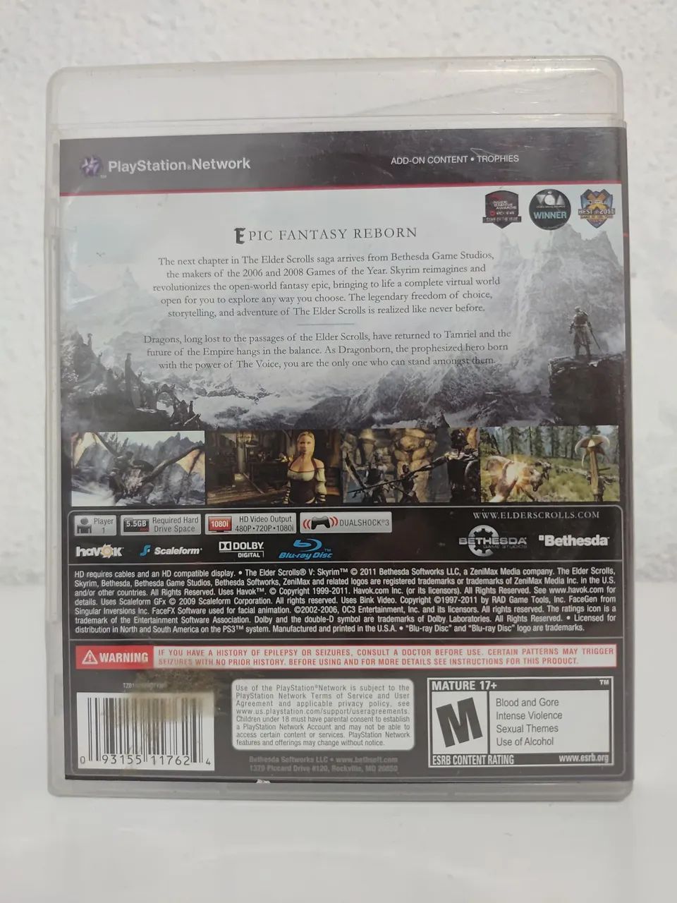 Skyrim PS3 - Midia física  - Foto 2