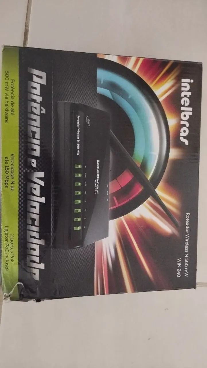Roteador Intelbras WIN 240 - Novo, nunca usado