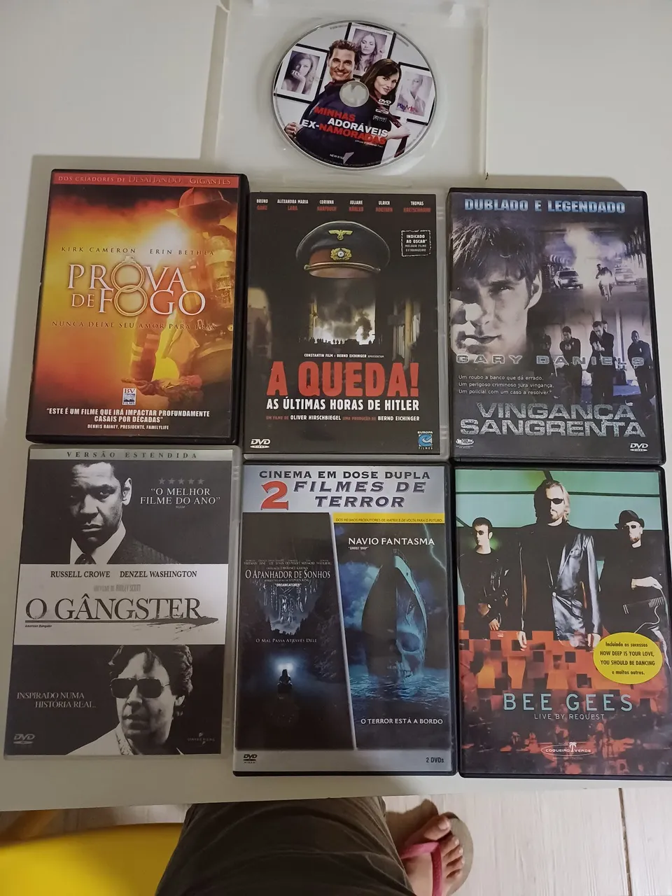 Coleção com 07 DVDs Variados - Filmes e Show