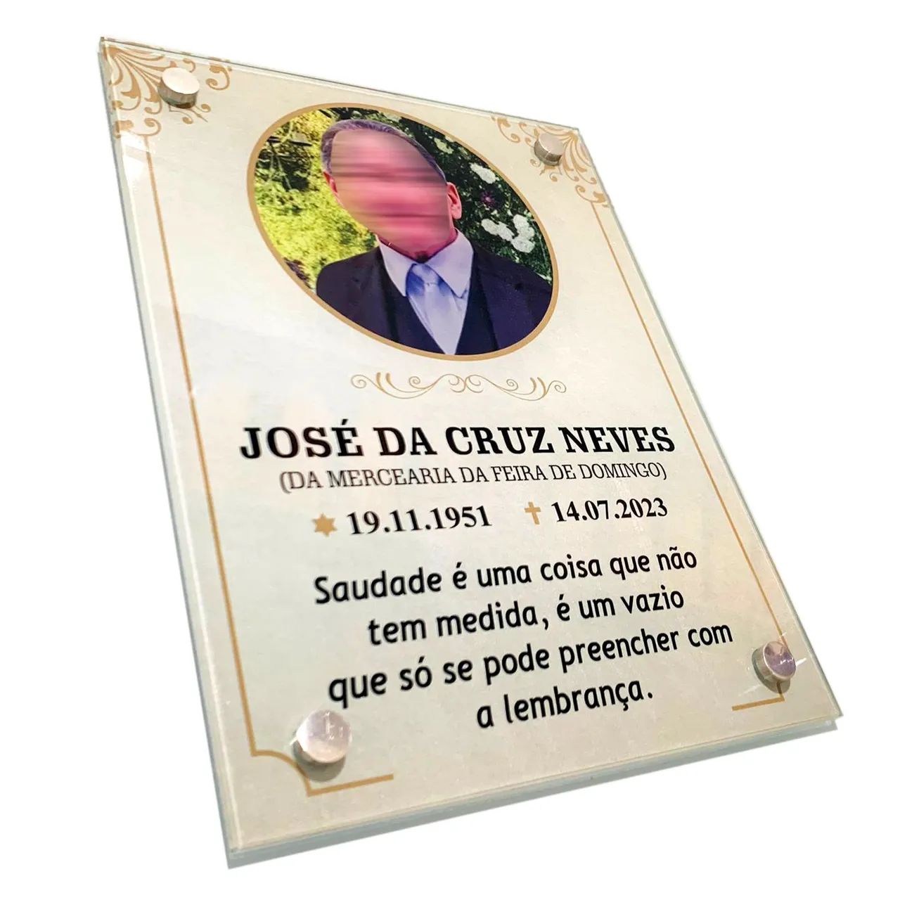 Placa Memorial Personalizada - Foto 5