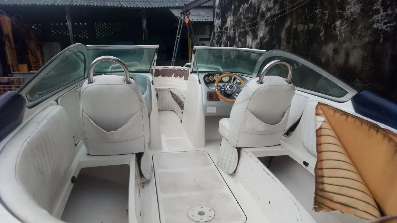 Lancha 23 pes motor mercuri 145 cavalos top - Foto 2