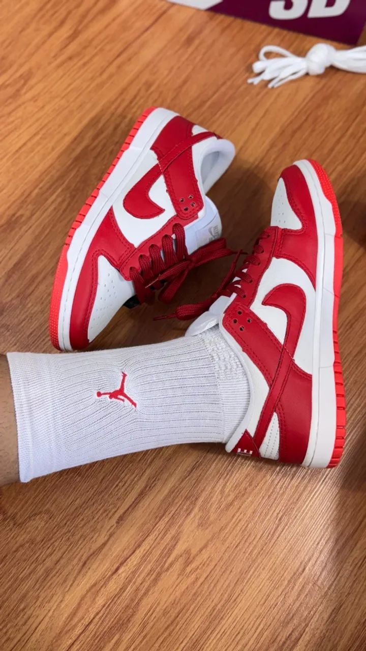 Nike SB Dunk Vermelho Unissex Premium - Foto 5