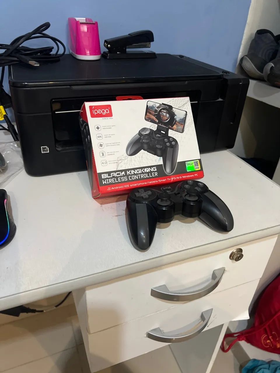 Controle Ipega Black King Kong Wireless para Android, iOS, PC e Smart TV
