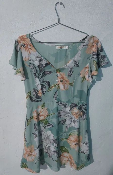 Vestido Floral Tamanho: M Cor: Verde - Misimi