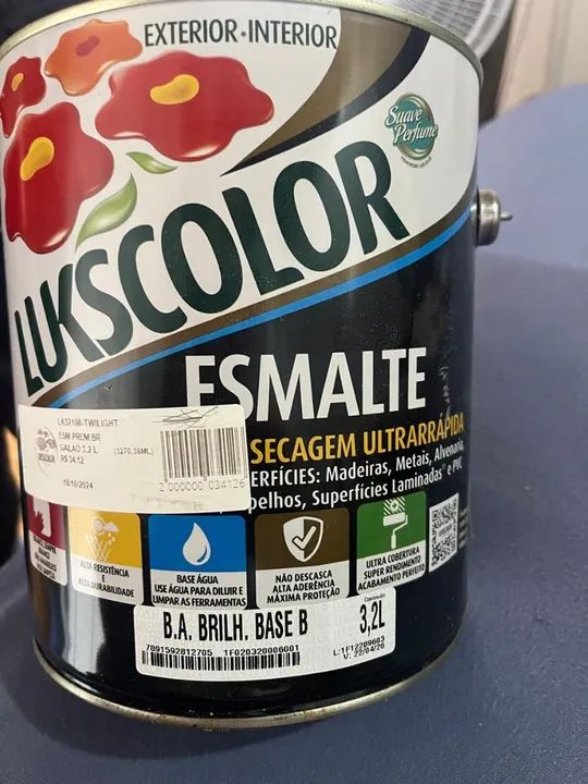 Tinta Esmalte Lukscolor ESM PREM BR 3.2L - Twilight - Foto 2