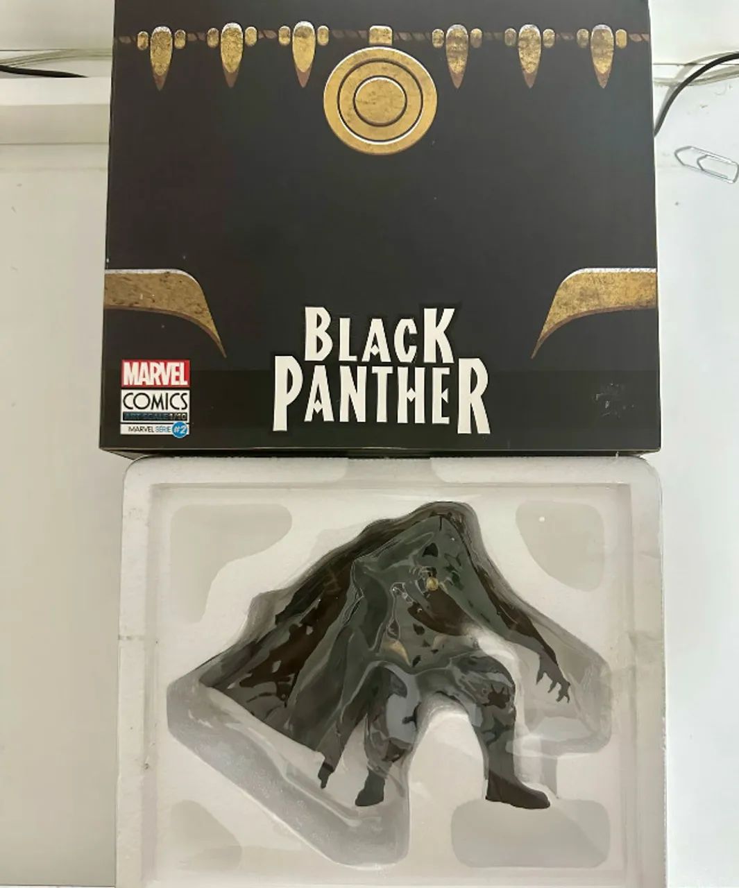 Pantera Negra Art Scale 1/10 Marvel Comics Serie 2 - Iron Studios (Usado) - Det. no Colar  - Foto 5
