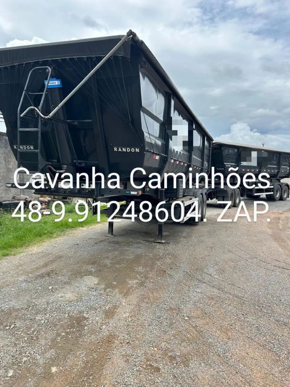 Rodocaçamba Randon 2024 Dolly Rebaixado 35 Mts Cúbicos Sem Pneus Lona Fácil Top.