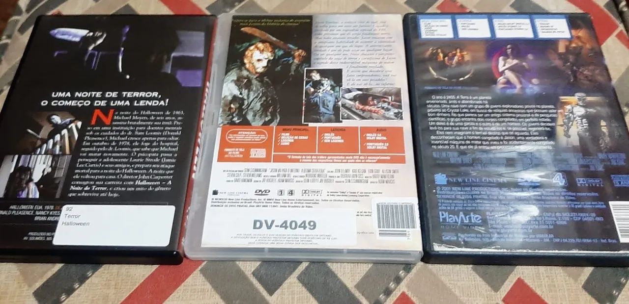 DVDs de Terror - Halloween, Jason vai para o Inferno, Jason X - Foto 2