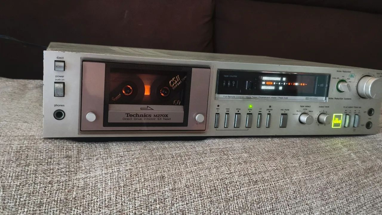 Tape deck technics M270x DBX funcionando 64961572754817121