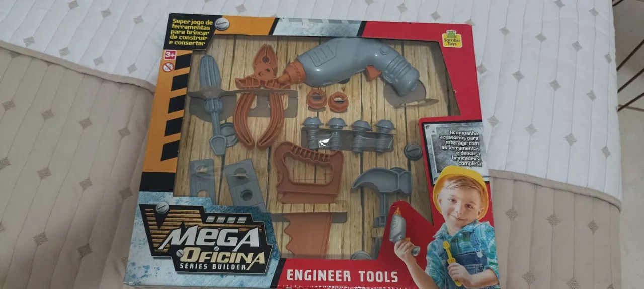 Mega Oficina - Brinquedo de ferramentas para crianças - Foto 2