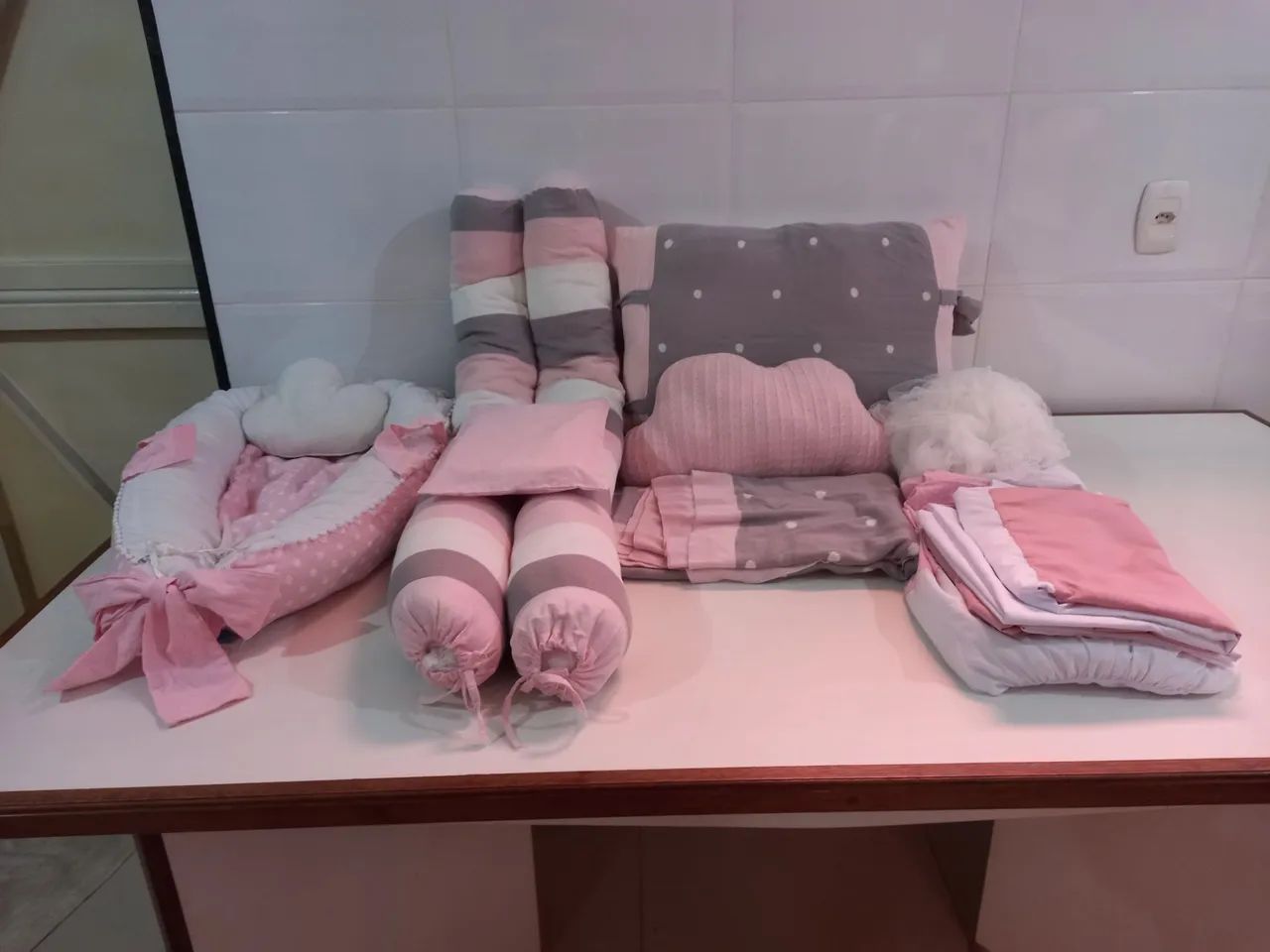 Kit Berço Rosa - Foto 3