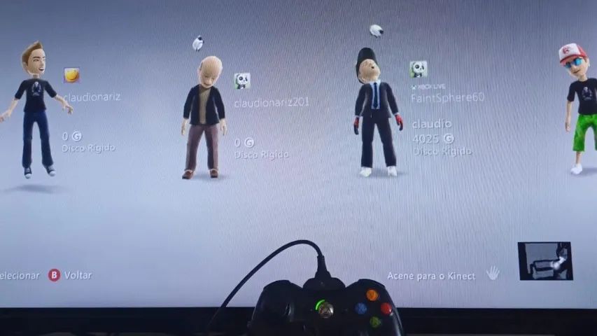 Kit Microsoft Xbox 360 + Kinect Slim + Controle + Jogos - Foto 3