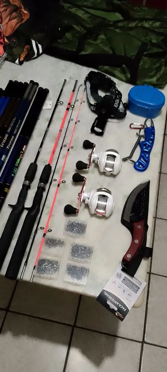 KIT PESCA COMPLETO BEM EM CONTA