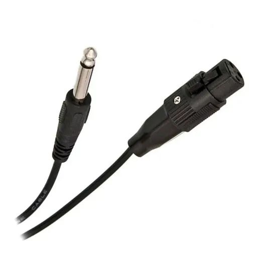 Microfone Com fio P10 2m Profissional Hi-Fi Palestras Karaokê KP-M0001 - Knup Loja Coimbra - Foto 4