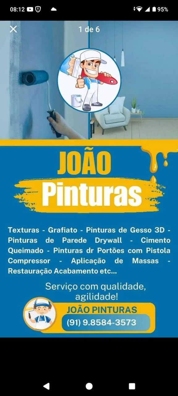 Pintor Profissional Disponível 